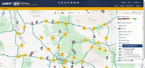 az511 road conditions map|az511 gov traffic alerts.